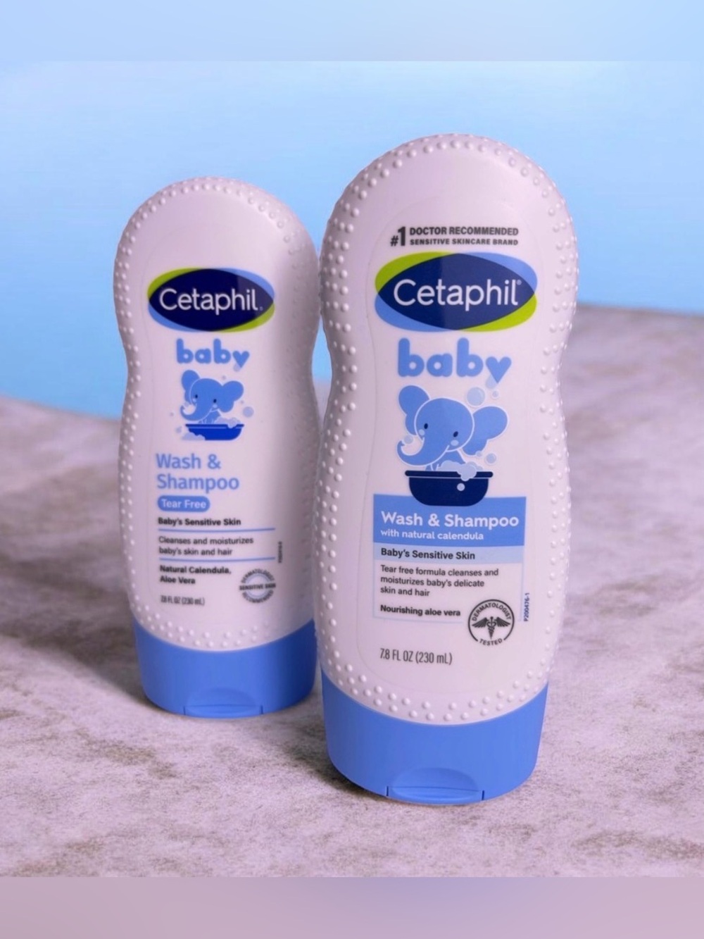 Cetaphil Baby Shampoo & Body Wash Gentle Cleanser 2-Pack 230mL Each